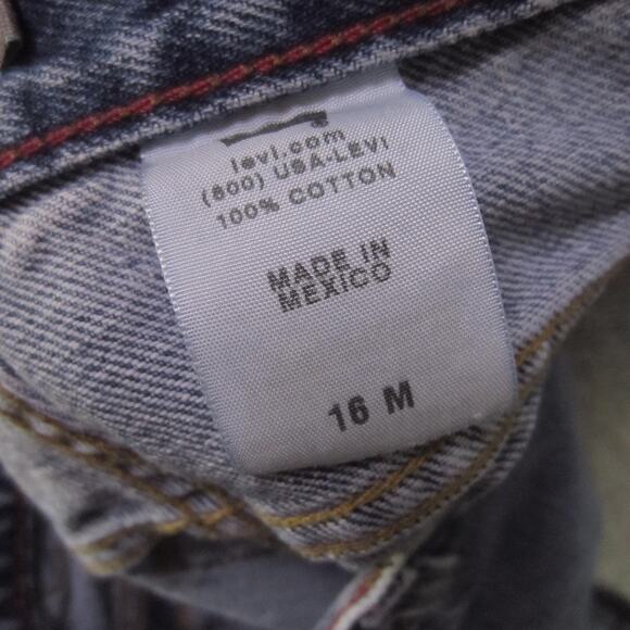 Levi's 550 Jeans Womens 16 Blue Relaxed Tapered Leg High Rise Denim Light Wash - Picture 8 of 9